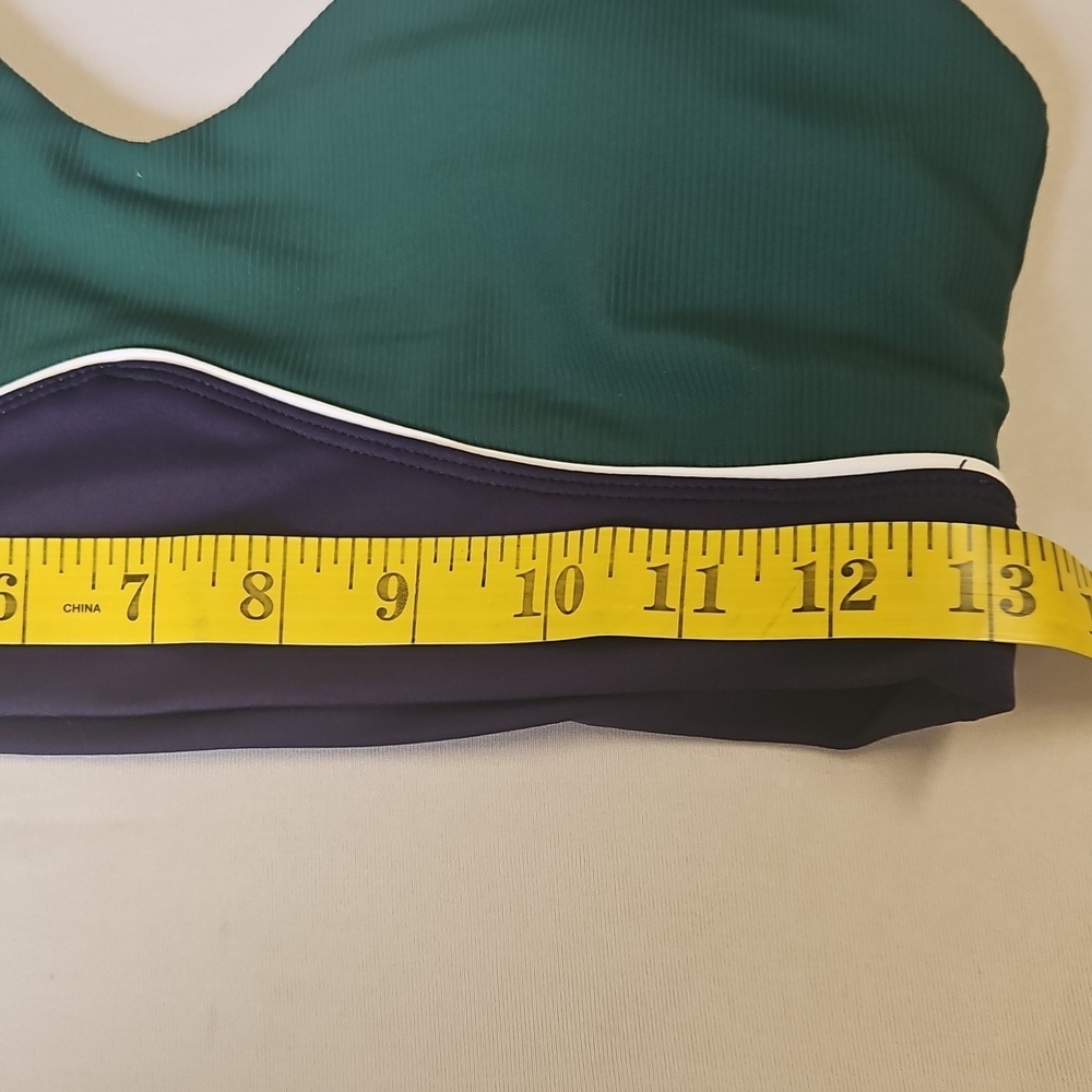 Willo- By Anthropologie Women's M  Green and Black Sports Bra with Racerback - Picture 5 of 8